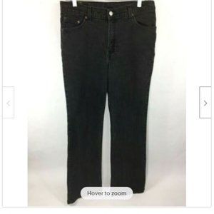 Levi's 517 Women JR 13 M Faded Black Slim Fit Boot Cut Mid Rise Zip Denim Jeans
